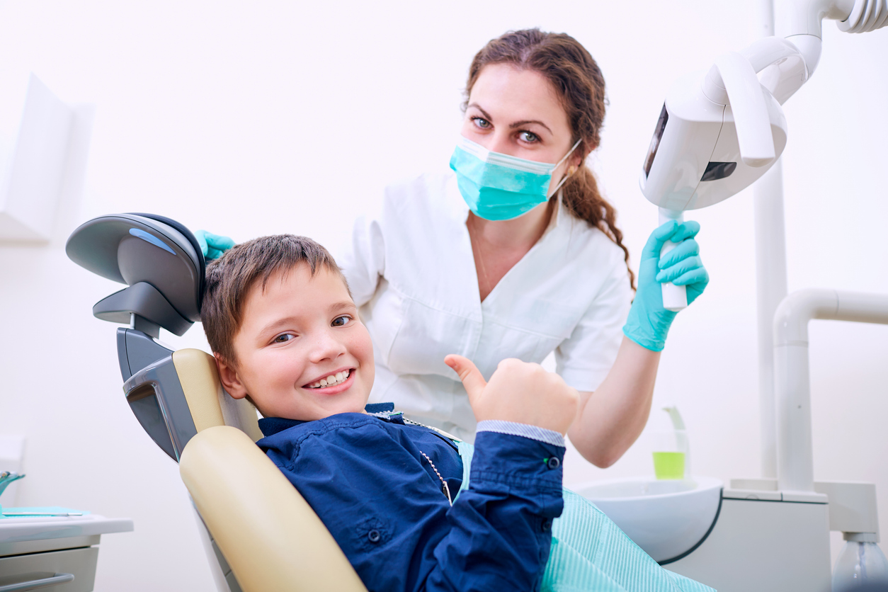 Child at dentist